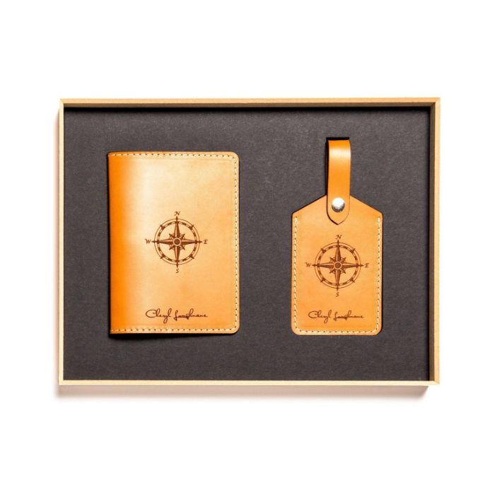 2 in 1 Set : Passport Holder and Luggage Tag