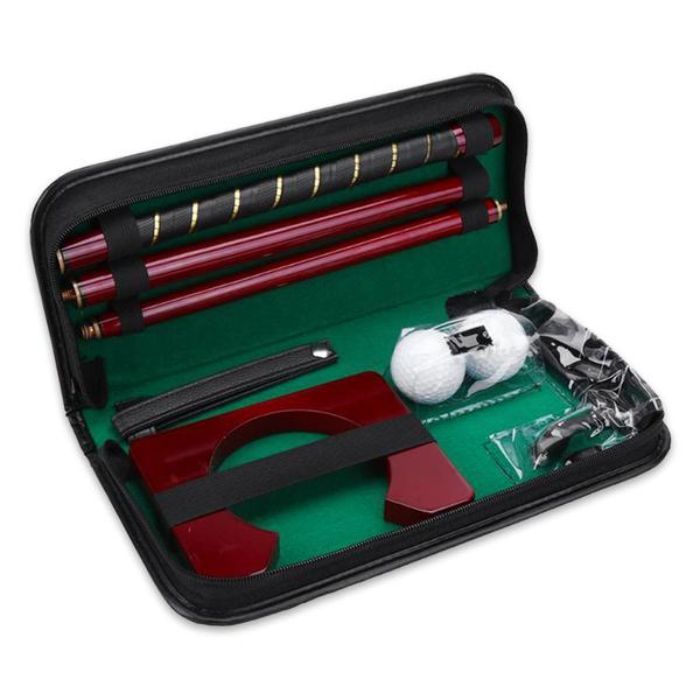 Portable Leather Golf Set