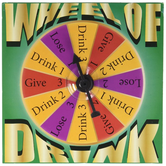 Wheel of Drink Shot Glass Board Game Set